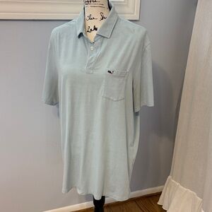 Vineyard Vines Soft Blue Polo Shirt